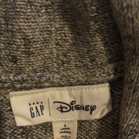 Disney Zipper Sweater, size 2T - Picture 2 of 3